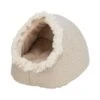 Abri Boho 35x26x41cm Beige - Trixie -Poulet Boutique abri boho 35x26x41cm beige trixie 38210 trixie soft edition en tissu peluche housse en coton jute polyester rembourrage en mouss