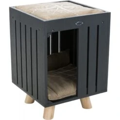 BE NORDIC Abri Alva 36x51x36cm - Trixie -Poulet Boutique be nordic abri alva 36x51x36cm trixie 44742 trixie be nordic abri alva contre plaque vernis coussin reversible similaire au touc 1