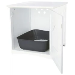 Cabane Pour Chat 49x51x51cm - Trixie -Poulet Boutique cabane pour chat 49x51x51cm trixie 40290 trixie cabane pour chat en mdf vernis pour cacher le bac a litiere utilisable egalement 2