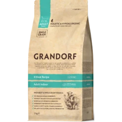 Chat Indoor - 4 Viandes 2kg - Grandorf