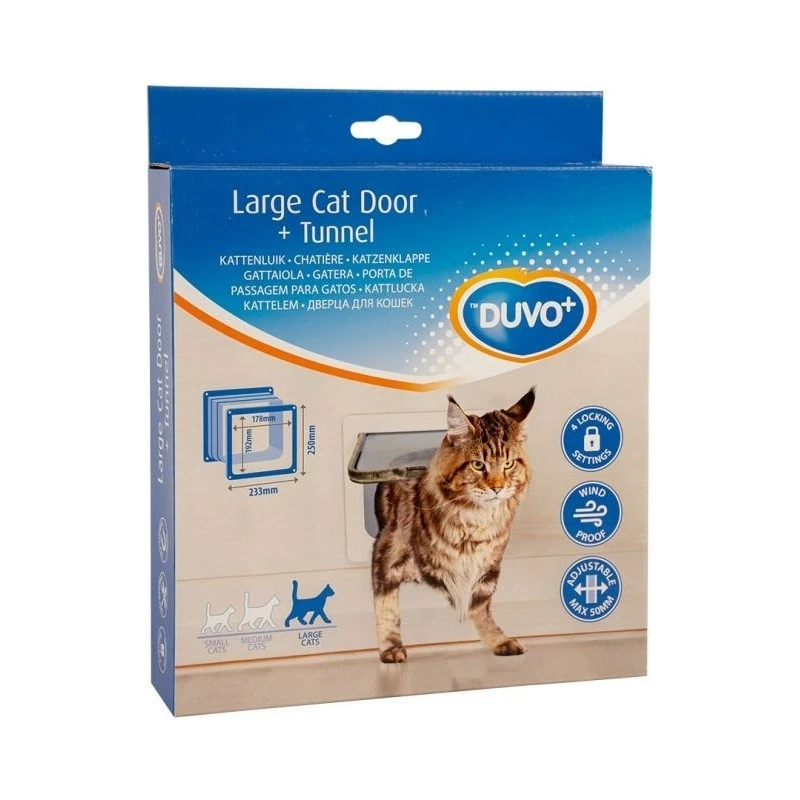 Grande Chatière + Tunnel Blanc 23,3x25cm - Duvo+ 2 Grande Chatière + Tunnel Blanc 23,3x25cm - Duvo+