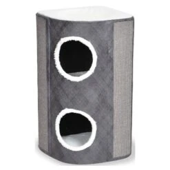 Grattoir Berta Gris/Blanc M-42x42x76cm - Duvo+