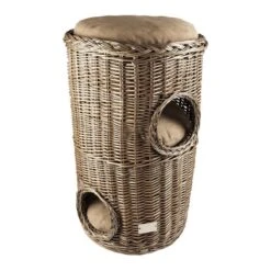 Grattoir Provence En Osier Avec Coussin 50x50x80cm - Duvo+