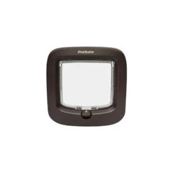 PetSafe Chatière à Verrouillage Manuel 4 Positions Brun 21,9x21,9cm - Pet Solutions