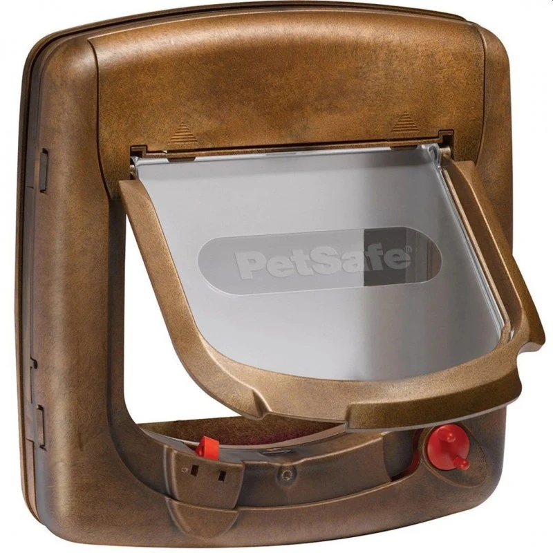 PetSafe Staywell Chatière Deluxe à Verrouillage Magnétique 4 Positions Grain De Bois 24,1x25,2cm - Pet Solutions 3 PetSafe Staywell Chatière Deluxe à Verrouillage Magnétique 4 Positions Grain De Bois 24,1x25,2cm - Pet Solutions