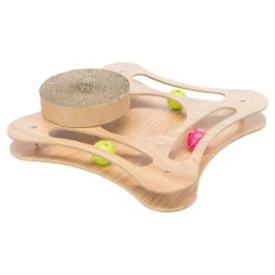 Plateau Griffoir Cadre En Bois 35x4x35cm - Trixie -Poulet Boutique plateau griffoir cadre en bois 35x4x35cm trixie 48021 trixie plateau griffoir cadre en boisdescriptif en mdf avec 4 jouets balle 2