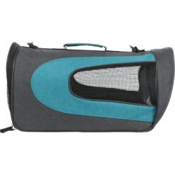 Sac Alina Anthracite/pétrole 27x27x52cm - Trixie -Poulet Boutique sac alina anthracite petrole 27x27x52cm trixie 28965 trixie sac alina souvre a lavant avec poche filet bandouliere amovible et r 2